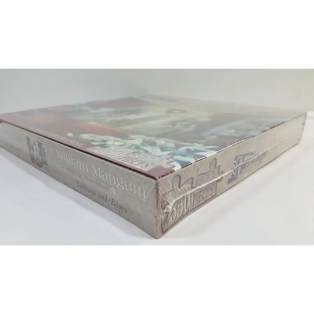 Heritage Puzzles 550 Pc Jigsaw Ribbons And Bows & Loading Up Santa Express II